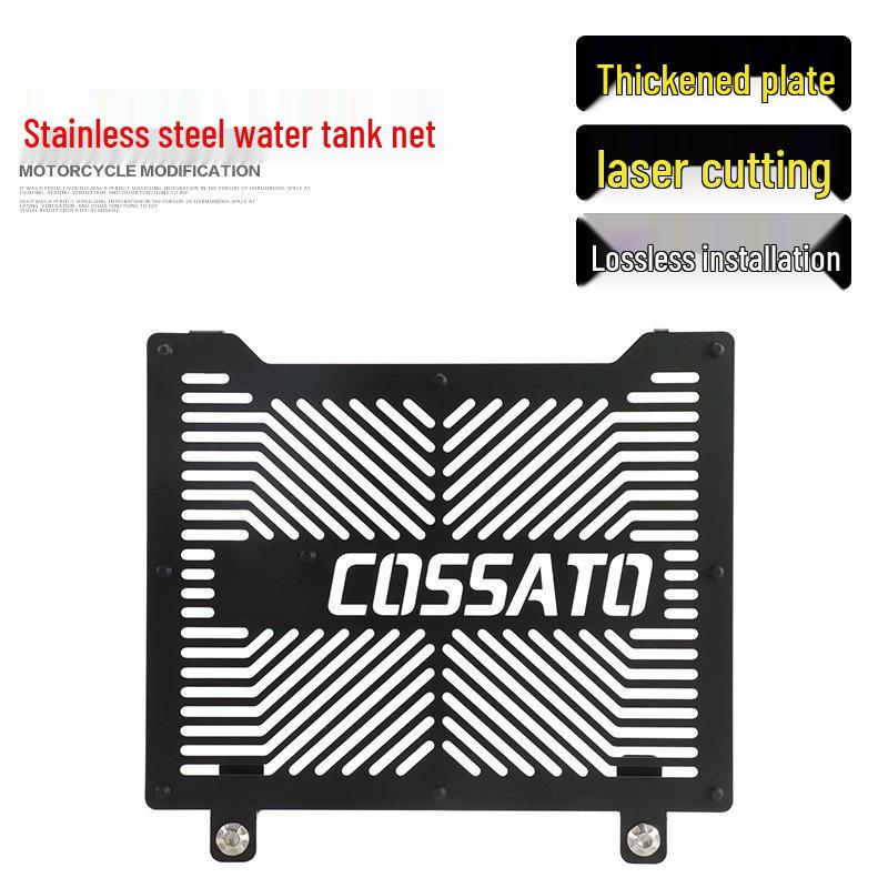 QJMOTOR Sai 250 Radiator Guard: Stainless Steel Protective Grille