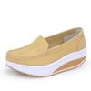 Rocking Shoes, Fashionable and Comfortable Women's Shoes, Spring and Autumn White Wedge-heeled Platform Shoes, Student Travel