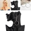 Stylish And Trendy Geometric Alloy Earrings Minimalist Metal Circle Hoops For Fall 2021