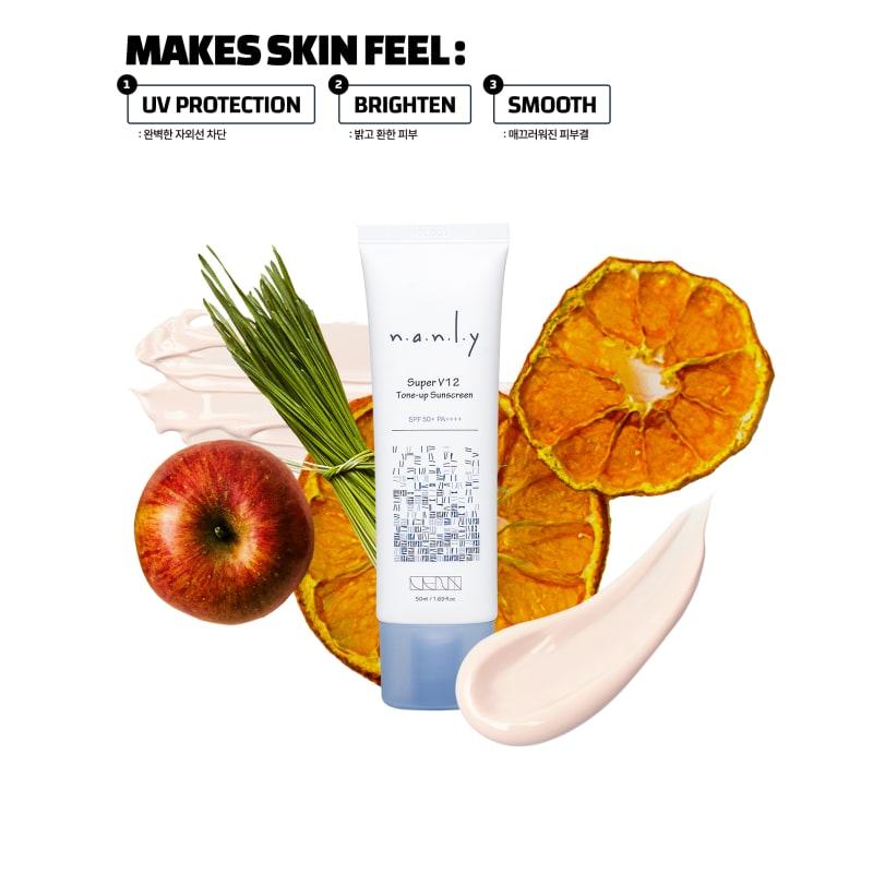 Nanri Super V12 Tone-Up Sunscreen 50ml SPF50+ PA++++