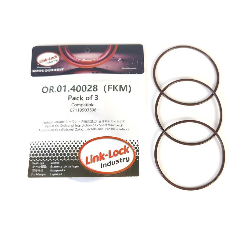 3PCS FKM Viton OR.01.40028 Engine VVT servo Motor O-Ring Gasket 07119903596 for BMW N62