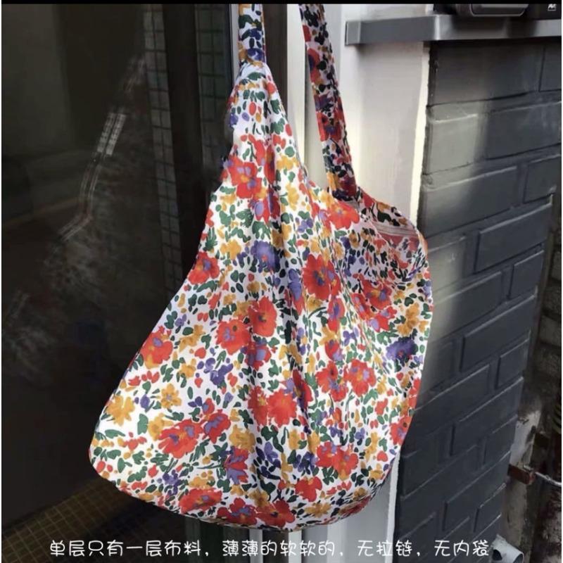 

Summer new retro floral shoulder bag thin cotton bag fresh ins Kong Xiaozhen shoulder messenger bag thin