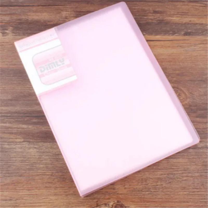 1 Pc 20/40 Pages Transparent A5 Folder Document Folder For Office And School