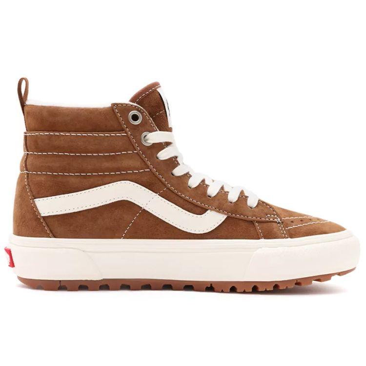 Vans Sk8-Hi Mte-1 Durable Lightweight High-Top Skate Shoes Unisex Sneakers Brown White VN0A5HZY6I6