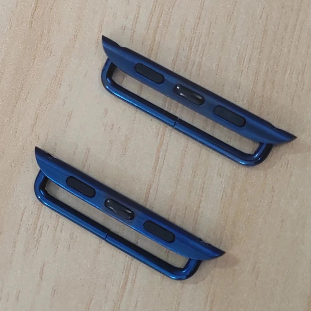 

Connector Adapter For Apple Watch band Series 10 9 8 7 6 5 4 3 SE Ultra-2 49mm 46mm 44mm 40mm 41mm 45mm watchbands accessories 42 44 45 49 S10-46mm синій