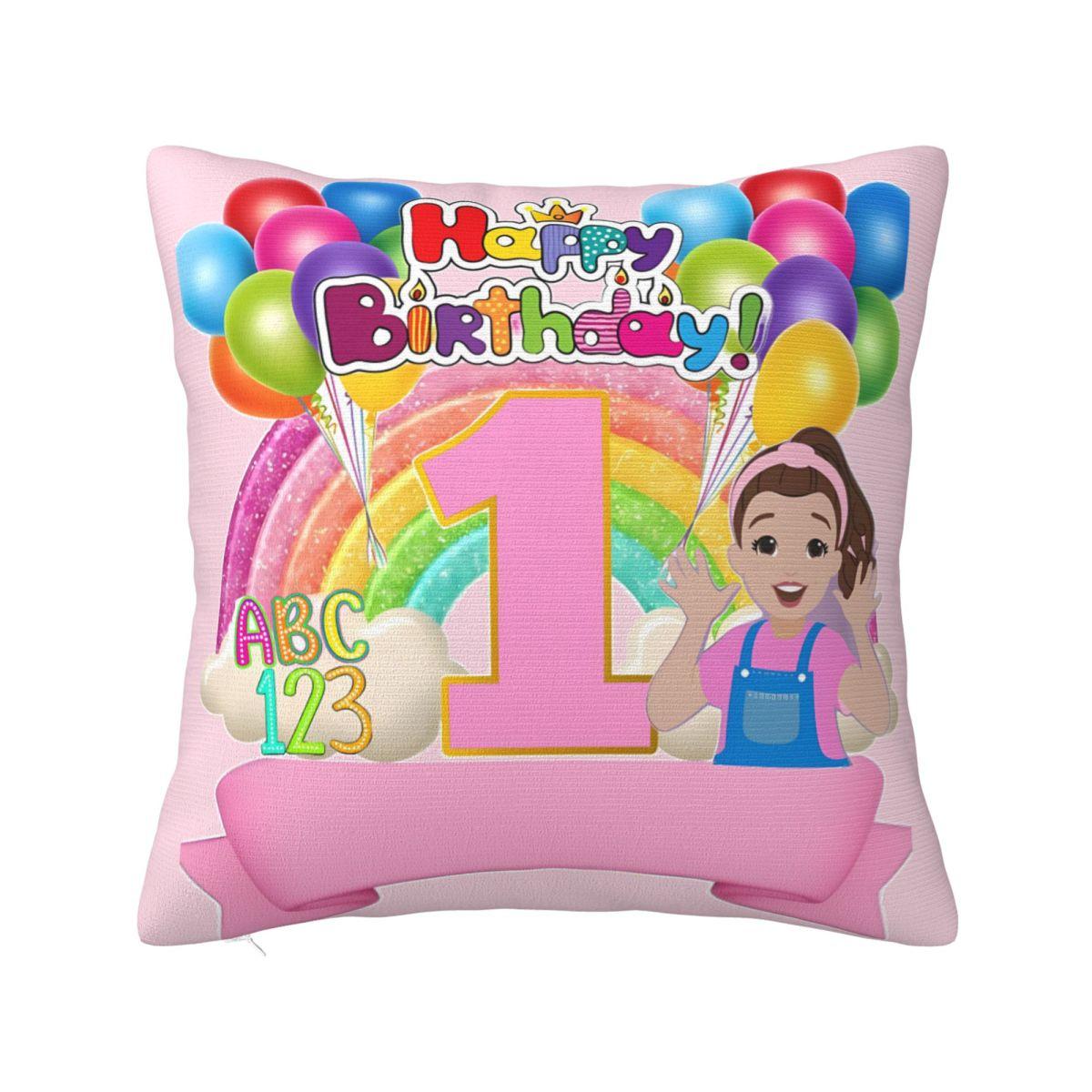 

Ms. Rachel Pillow Case Cushion Cover Polyester Printed Pillow Cover Fashion Pillowcases For Living Room Chair 12x12Inch