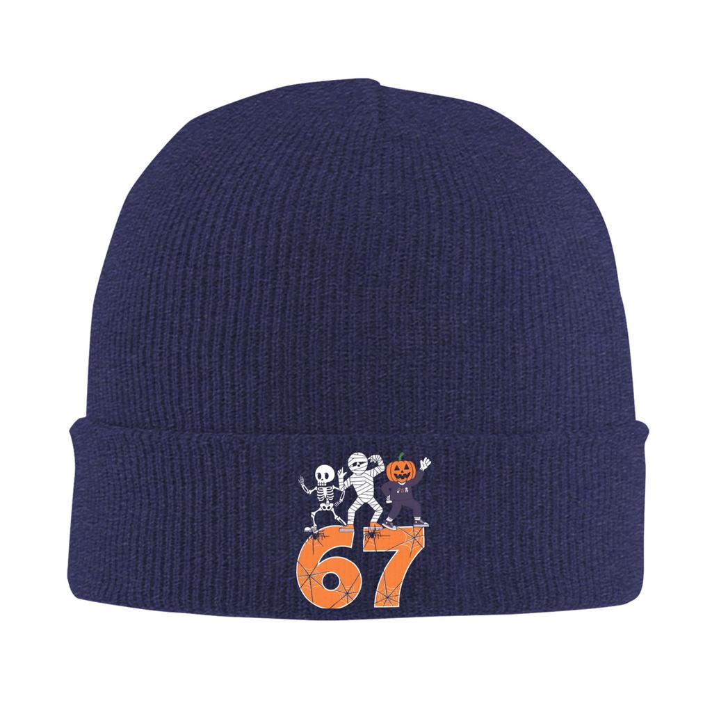 HAUNTED BY 67 GHOST DANCING HALLOWEEN Beanie Hats Bonnet Hats Unisex Adult Fashion Outdoor Knit Hat Autumn Winter Warm Soft Caps