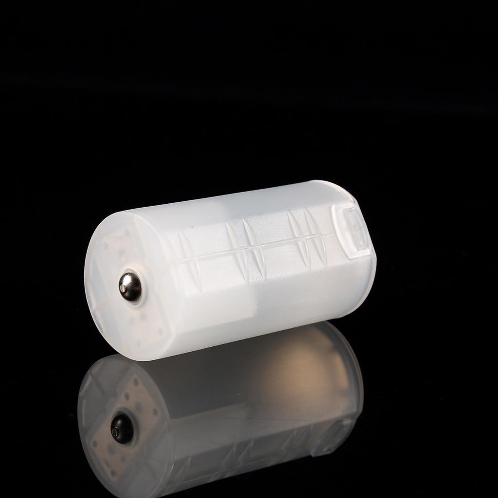 4 Stück AA auf Größe D Batterieadapter Halter Wechsler Konverter Gehäuse Box Weiß