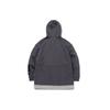 Li Ning X Jackie Chan Collaboration Kung Fu Series Button Loose Spliced Pullover Hoodie Men Hoodies Dark-Gray Purple AWDQ933-2