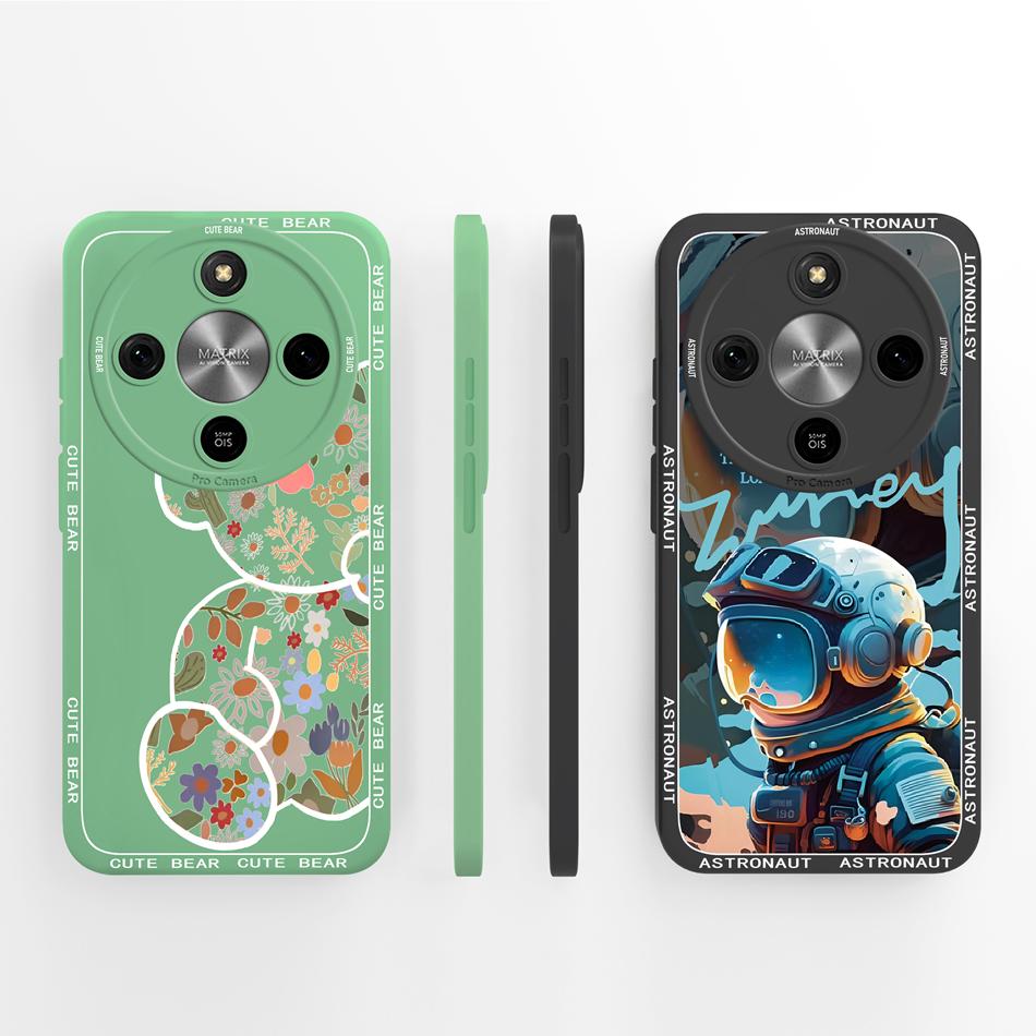 For Honor Magic 8 Lite Case Simple Butterfly Phone Cover Soft Liquid Silicone Shockproof Back Covers For Magic8 Lite 5G Bumper
