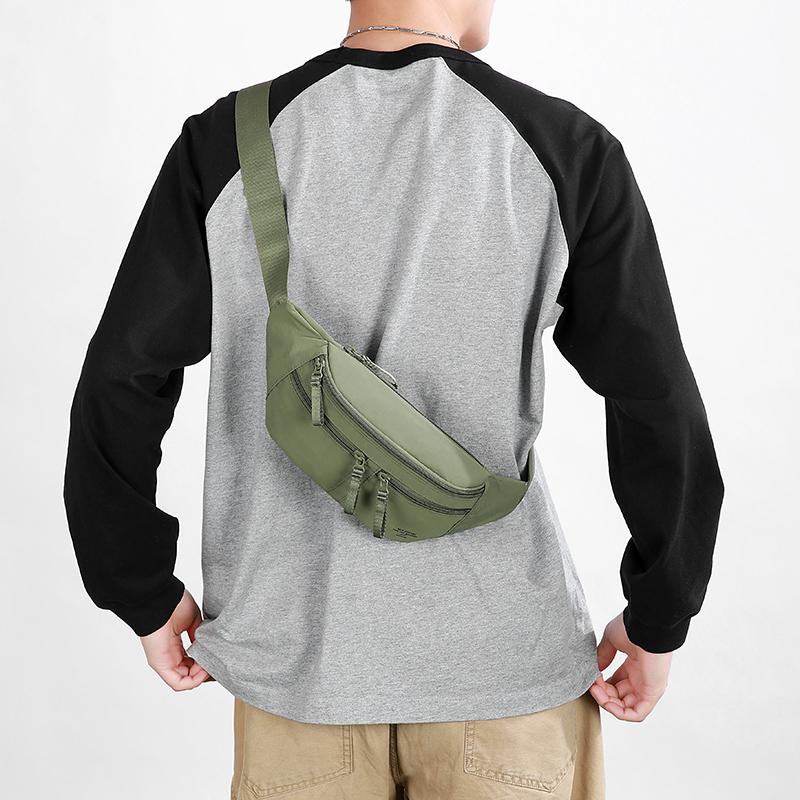 Men's Chest Bag Portable Mobile Phone Crossbody Bag Outdoor Sports Waist Bag