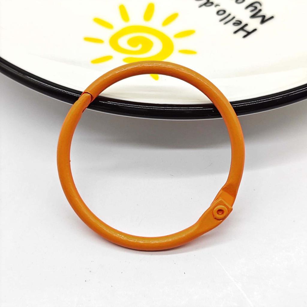 5/10pcs 30mm Colorful Metal Alloy Card Ring Key Binder Jump Ring DIY O Shape Keychain Keyring for Jewelry Making DIY Accessories