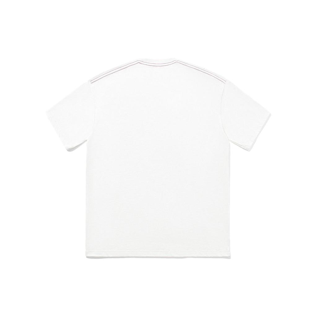 Li Ning Spring Summer 2024 Instant Sale Series T-Shirt Loose Short Sleeve Cultural Shirt Unisex Tops Off-White AHSTA01-2