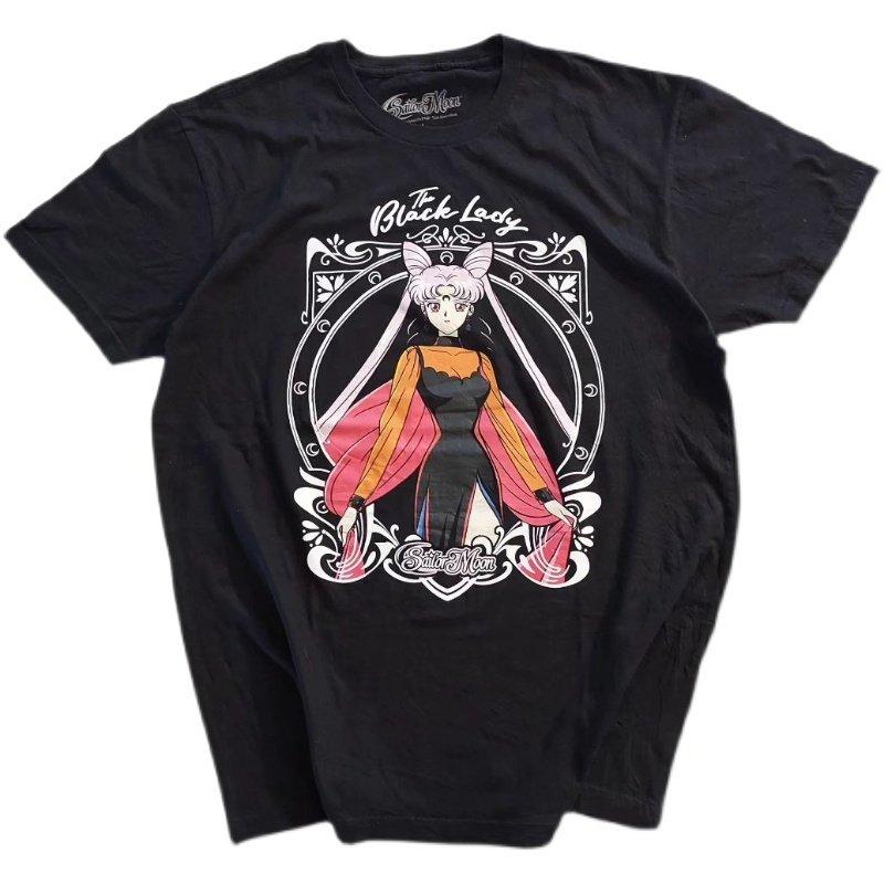 ZX Beautiful Girl Warrior Moon Short Sleeved Tshirt for Both Men and Women Casual Short Sleeved 4XL