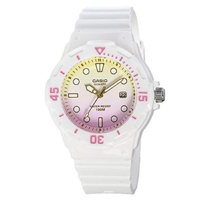 Casio Chip Casio Digital Watch, White, Pink, Yellow, LRW-200H-4E2 [Parallel Import]