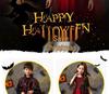 Halloween Kids' Vampire Princess & Pumpkin Cloak Costume Set