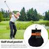 Golf Ball Tee Holder Neoprene Golf Ball Pouch with Clip Portable Golf Accessories Carry Bag for Golfers