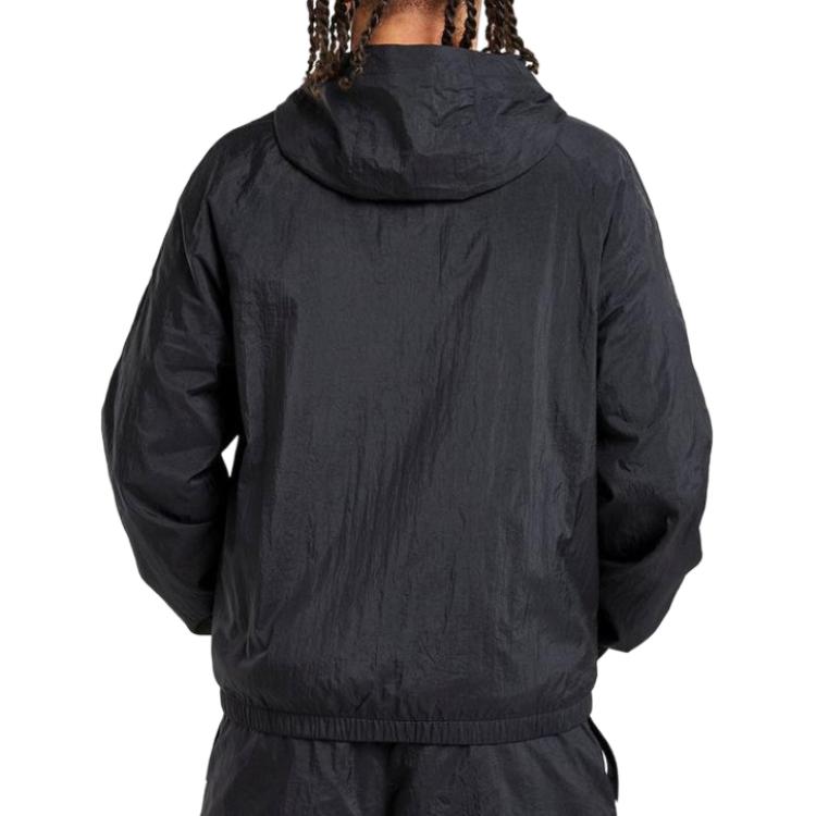 Jordan Hooded Logo Long Sleeve Jacket Men jackets Black IB2241-010