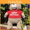 Adorável Ursinho de Pelúcia Brinquedo de Pelúcia Macio Preenchido com Esponja Presente de Aniversário Perfeito Para Meninas