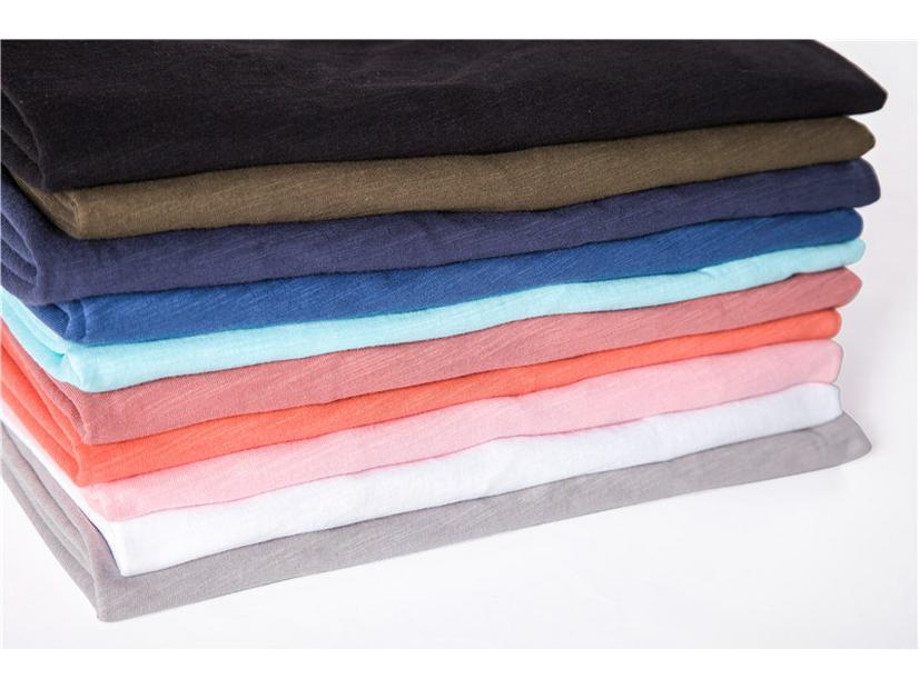 Summer Men's Solid Bamboo Cotton V-Neck T-Shirt - Hot Selling European & American Style