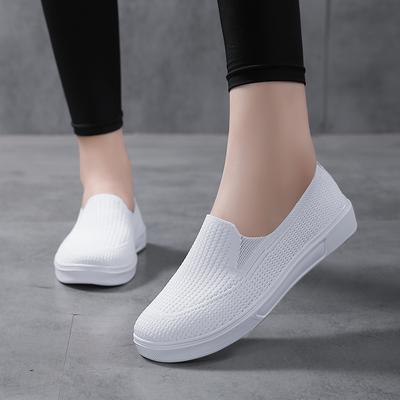 Women's Black White Loafers Driving Shoes Comfort Casual Slip On Walking Minimalist Breathable Moccasins for Mother