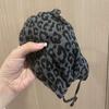Autumn and Winter Leopard Print Warm Dustproof Windproof Skin-friendly Transparent All-match Mask