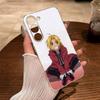 Fullmetal -Alchemist-Edward -Elric Clear Phone Case for Samsung Galaxy A71, A70, A52, A51, A40, A30