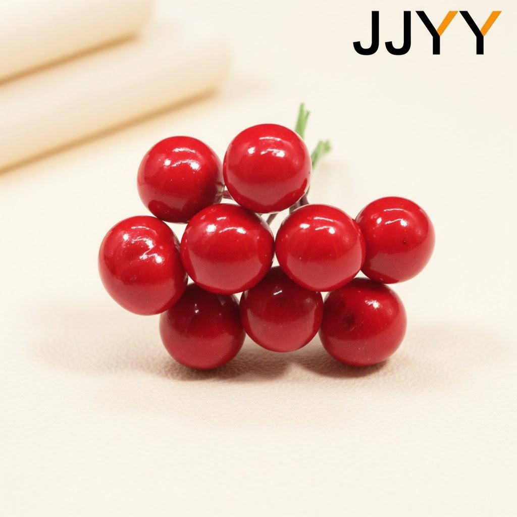 

50Pcs Artificial Red Fruit Garland Christmas DIY Foam Water Ball Decorations Home Party Supplies