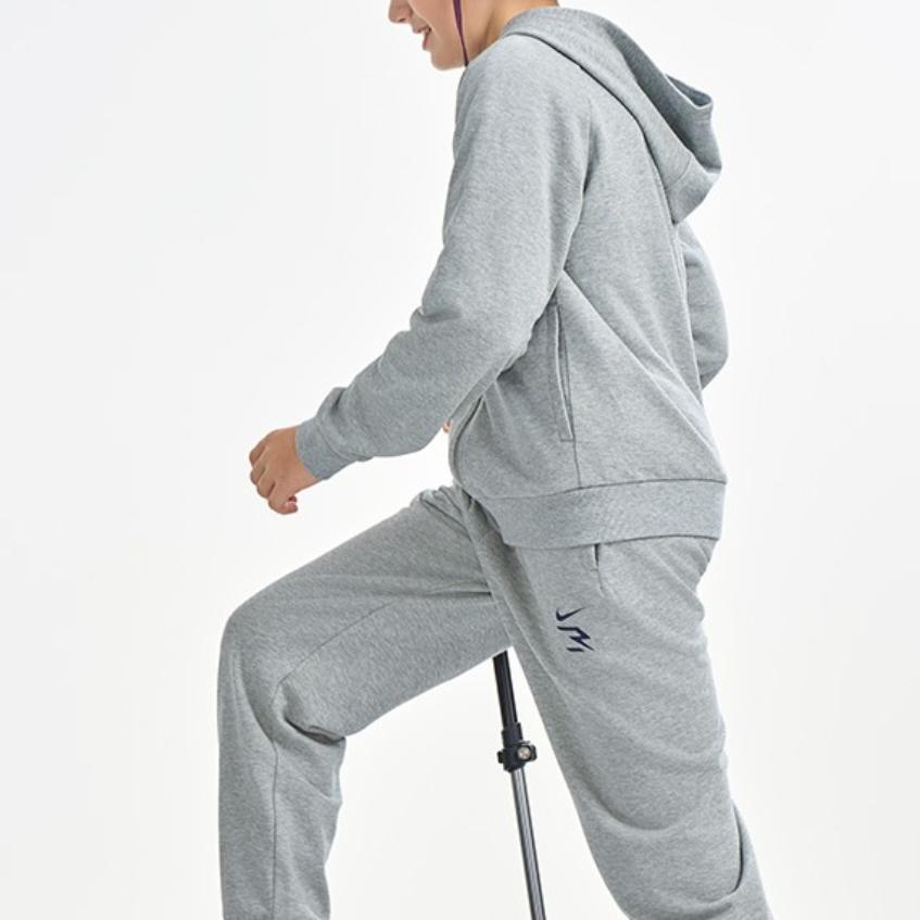 Nike Sweatshirt Versatile Comfortable Soft Solid Color Kids Tops Rock-Gray N32512367GS-001