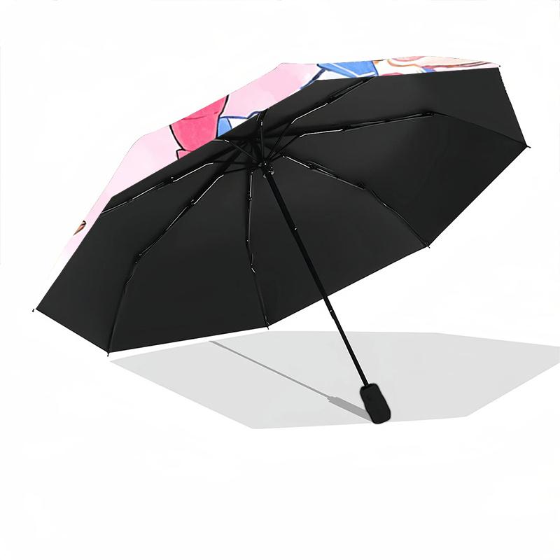 1pc Chip 'n' Dale's Jingle Bell Adventure Pattern Umbrella, Fashionable, Personalized, High-Value Folding Umbrella, a Must-Have for Summer,