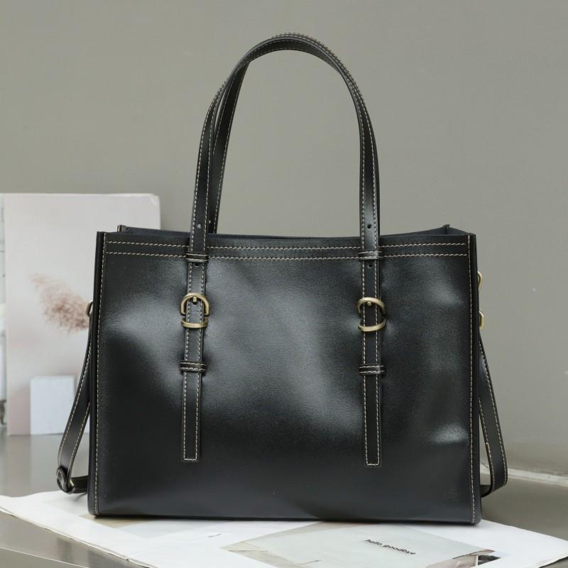 

Brown Yellow Large Capacity Handbag Work Commuting Leisure Versatile Single Shoulder Crossbody Bag чорний