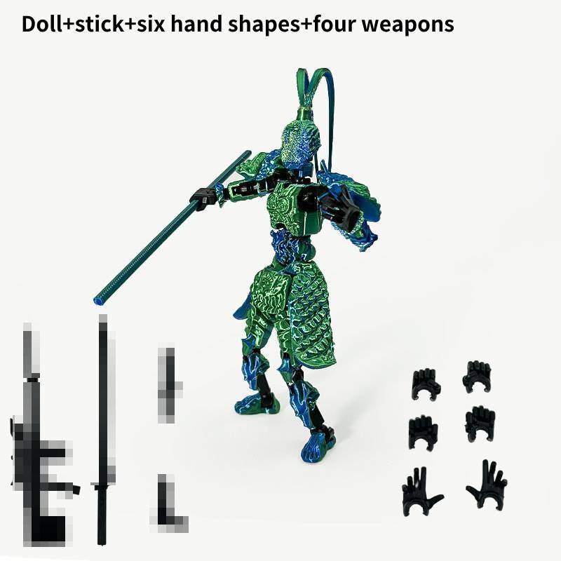 Hochwertige Schwarze Mythologie Wukong Gelenkige Actionfigur Sammlerspielzeug Set