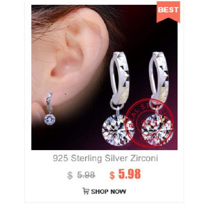 Luxury Female 6/7/8mm Round Lab Diamond Earrings 100% Real 925 Sterling Silver Earrings For Women Small Screw Stud