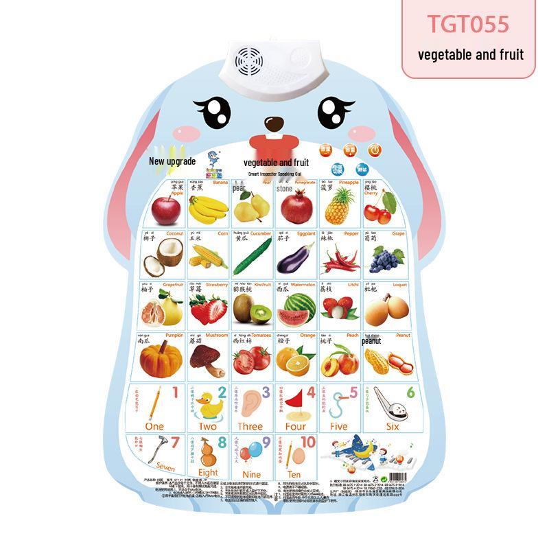 Little Rabbit Talking Wall Chart: Cute Educational Toy for Preschool Pronunciation Learning