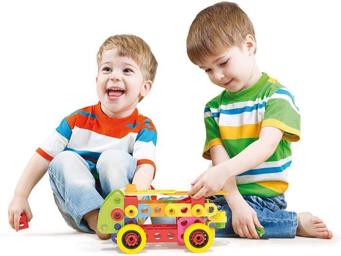 Jeu de construction - QUERCETTI - 6155 - 76 pièces - Mixte - Jaune