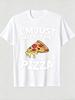 Im Just Here For The Pizza Playful Pizza Slice Printed TShirt Unisexs Printed TShirt 220g 100