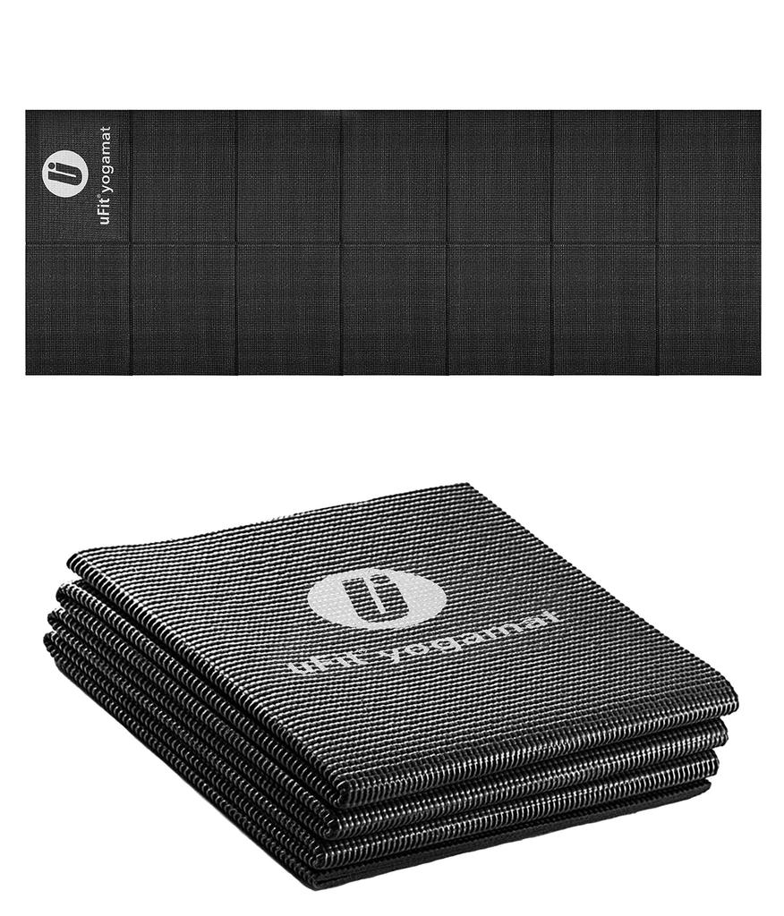 uFit a Japanese Foldable Yoga Mat with a 4mm and 900g 61cm X a Favorite of Professional Athlete Jun Made of Odorless and Made with Memory Portable and