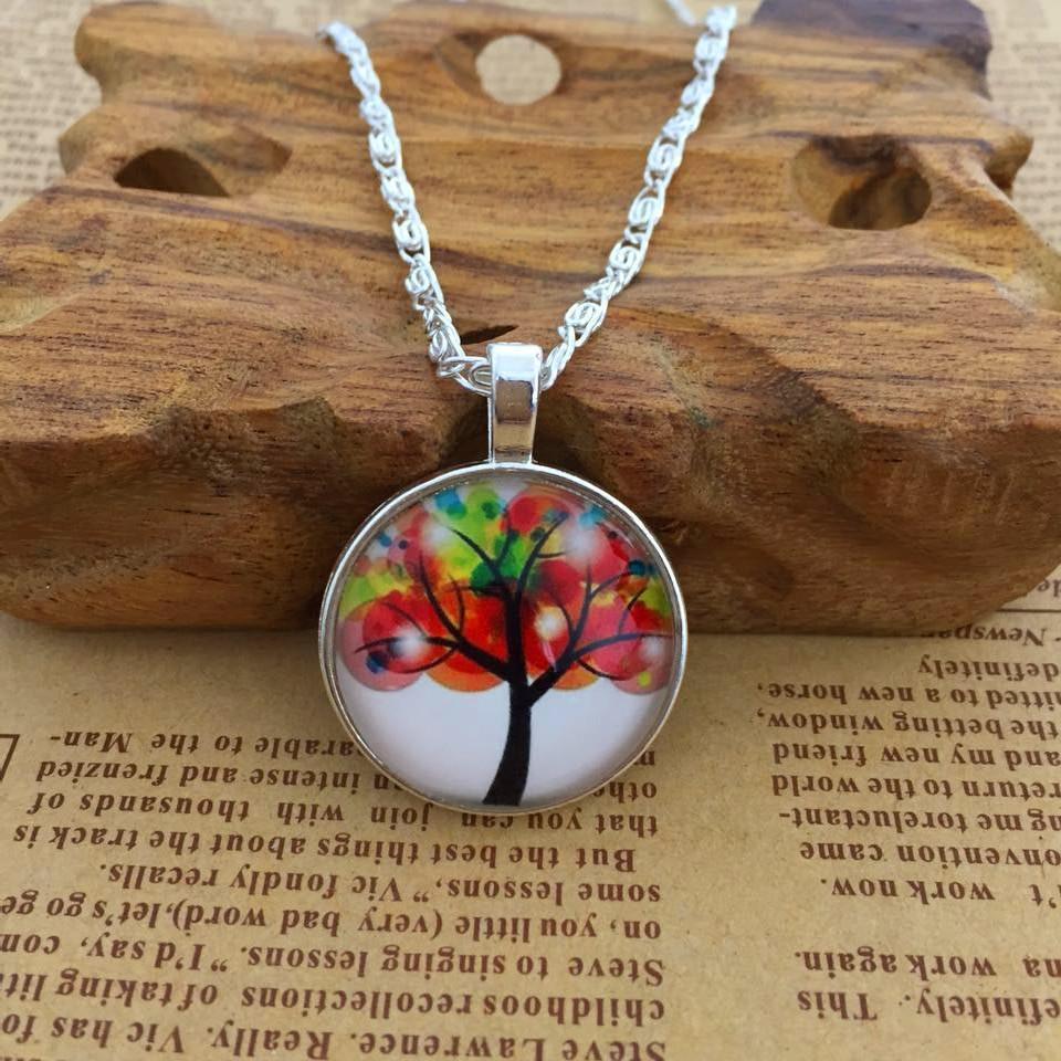 Ebay Fashion Vintage Copper Time Gem Tree Of Life Necklace Sweater Chain
