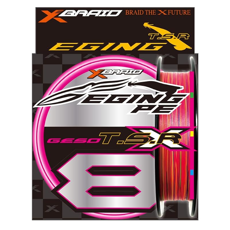 XBRAID GESO TSR X8 150m PE Line, New Fluorescent Pink, Size 0.6