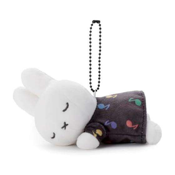 TAKARATOMY A.R.T.S Bruna MIFFY & MUSIC Suyasuya Friend Ball Chain Mascot Miffy Plush Toy Width Approximately 14cm