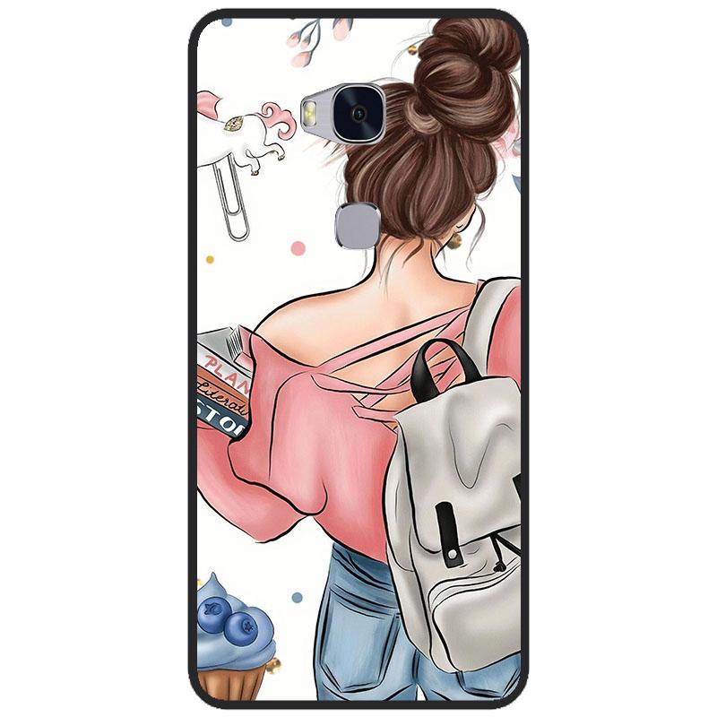 Für Huawei Honor 5X Hülle TPU Weiche Cartoon Rückabdeckung Silikonhülle Für Honor 5 X KIW-L21 L22 Honor 5x Handy Hülle Coque