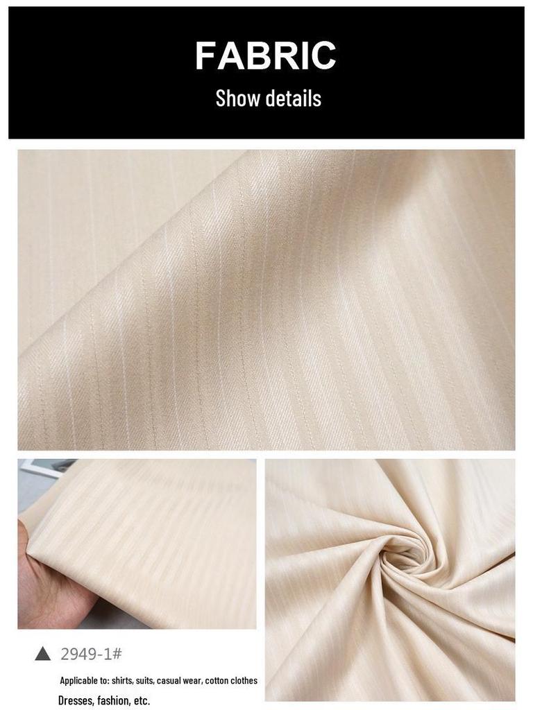 Gestreifter Arbeitsanzug für Frühling & Herbst - Polyester Viskose Spandex