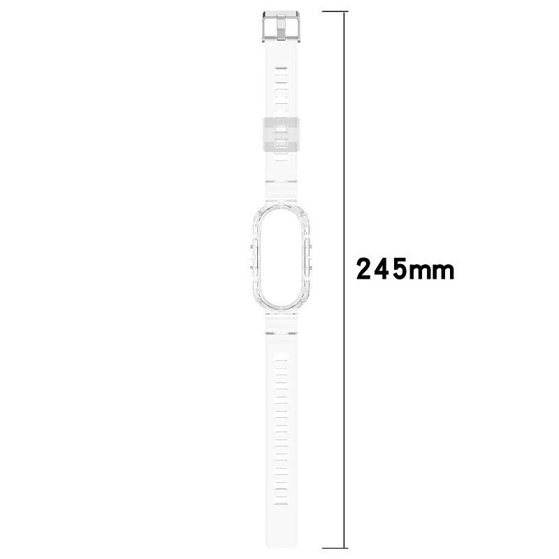 For Mi Band 8/Band 7 Transparent Soft TPU Strap for Xiaomi Band 5/6 Sport Wristband Replacement Bracelet for MiBand 7 Smartwatch Accessories