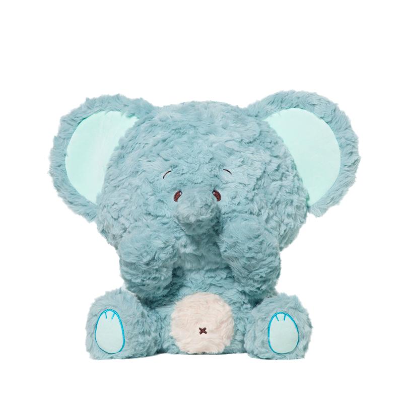

Elephant Blue Plush Toy Doll Pillow Room Decoration Children Gift Cotton Pp