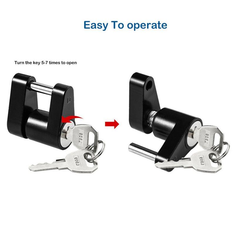 Cross-Border Trailer Accessories 1/4 Inch Small Trailer Lock Trailer Hook Connector Locks RV Truck Connector Truck Accessories