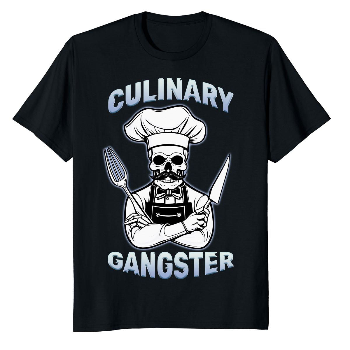 NEW LIMITED Culinary Gangster Funny Food Cooking Expert Chef Gift T-Shirt XXL