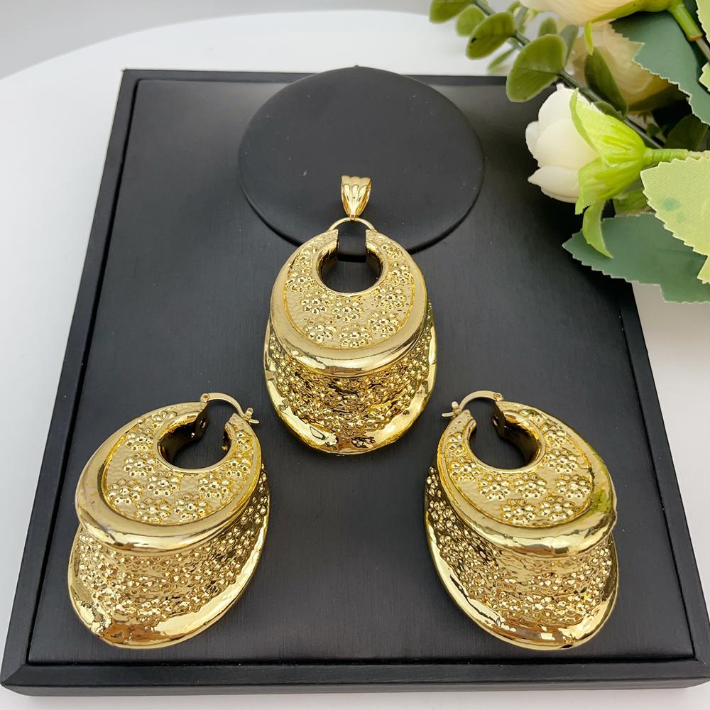 OR22990  Fashion Big Pendant with Earrings Unique  Brazilian Jewelry Sets  Jewelry Party Anniversary