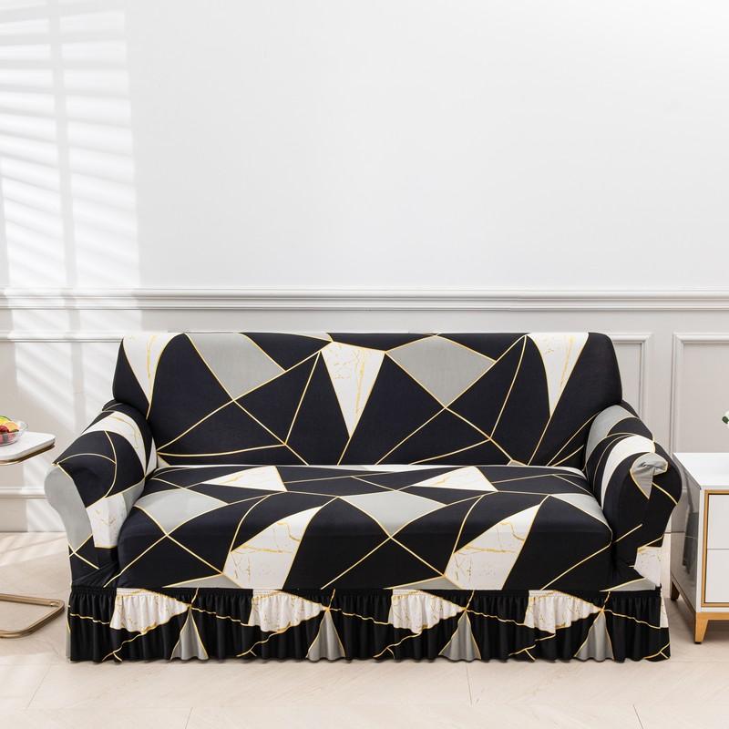 Stretch Floral Couch Cover Sofa Covers Washable Furniture Protector For Dogs Corner Sofa Skirt 1/2/3/4 Seater Sofa Slipcovers