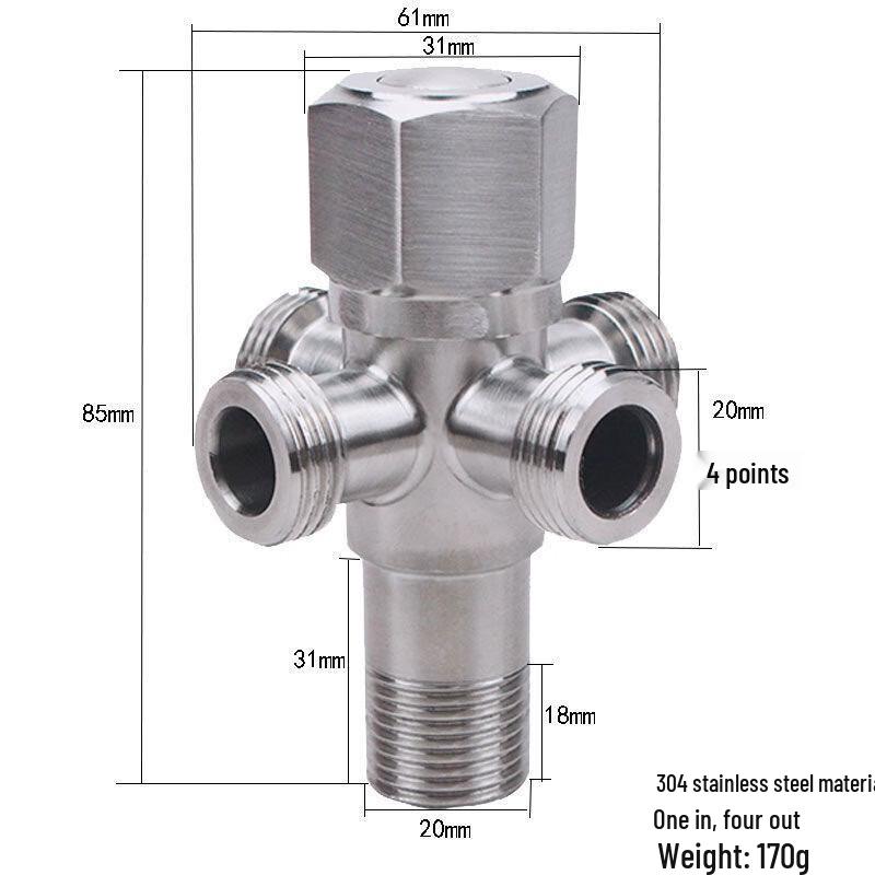 Xuanya Stainless Steel Triangle Valve Set