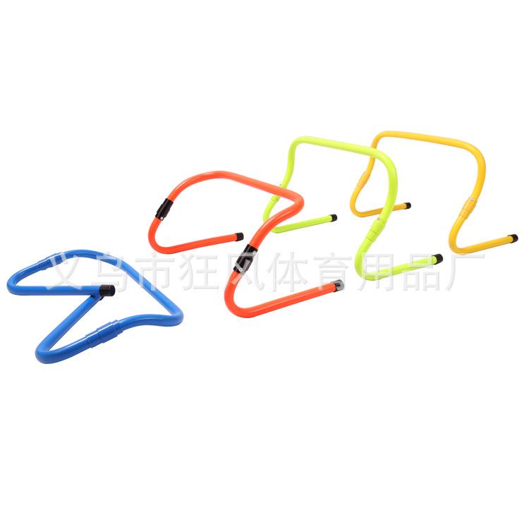 2-Speed Adjustable Football Training Hurdles - Multi-Functional, Foldable Obstacle Bar for Physical Training
